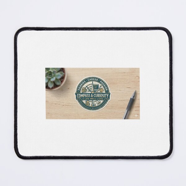 Item preview, Compass & Curiosity Hobbies and Career Badge Sticker designed and sold by Humpty143.