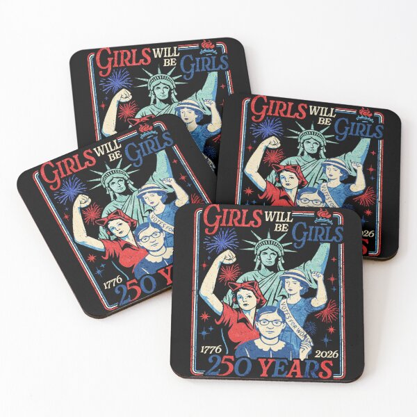 Item preview, Girl Will be Girls Patriotic 250 years designed and sold by schoolofbullies.