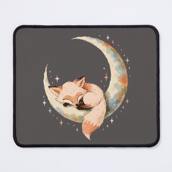 Item preview, Fox Sleeping on a Crescent Moon designed and sold by Neural-canvas.