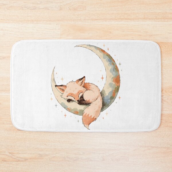 Item preview, Fox Sleeping on a Crescent Moon designed and sold by Neural-canvas.