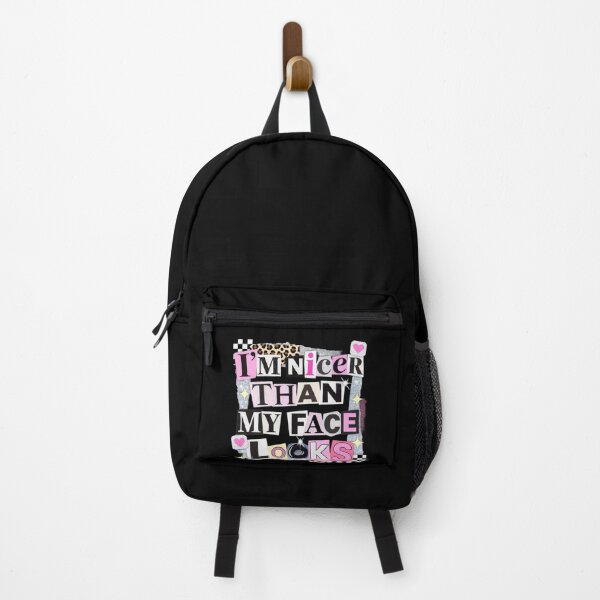 Item preview, I’m Nicer Than My Face Looks – Funny Y2K Coquette Aesthetic Quote Design designed and sold by PRINYOS.