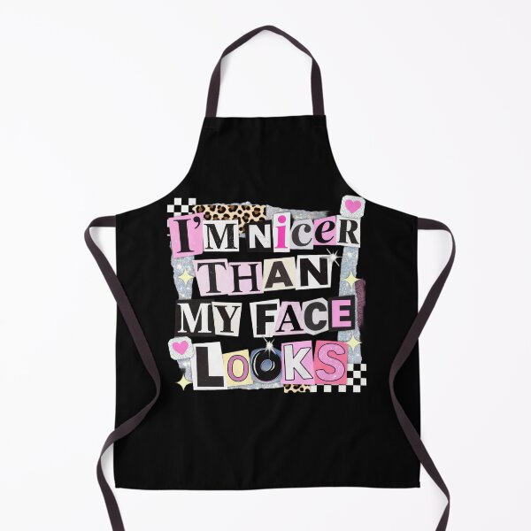 Item preview, I’m Nicer Than My Face Looks – Funny Y2K Coquette Aesthetic Quote Design designed and sold by PRINYOS.