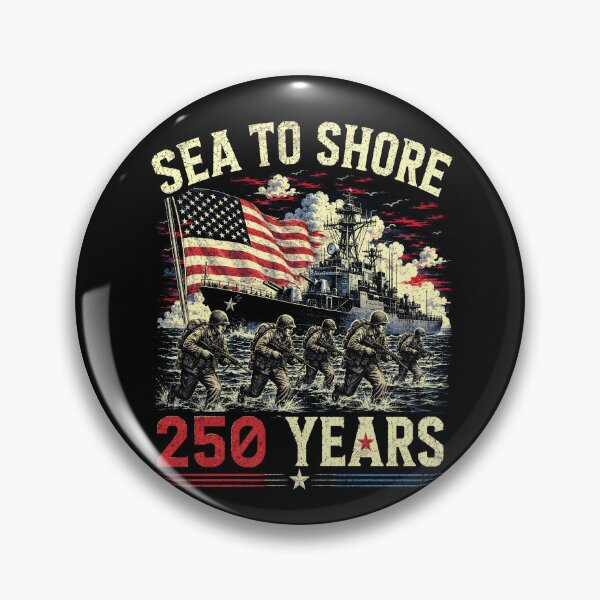 Item preview, 250 Years Sea to Shore Eagle and Flag Military 250th designed and sold by schoolofbullies.