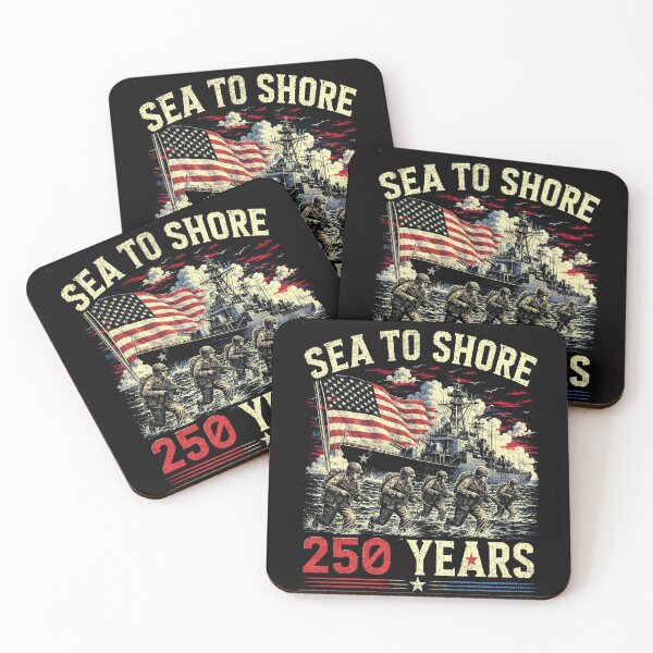 Item preview, 250 Years Sea to Shore Eagle and Flag Military 250th designed and sold by schoolofbullies.