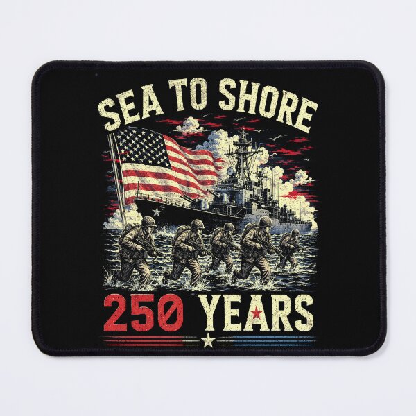 Item preview, 250 Years Sea to Shore Eagle and Flag Military 250th designed and sold by schoolofbullies.