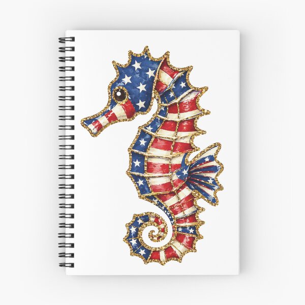 Item preview, Patriotic Seahorse Stars and Stripes designed and sold by PrintanovaDesign.