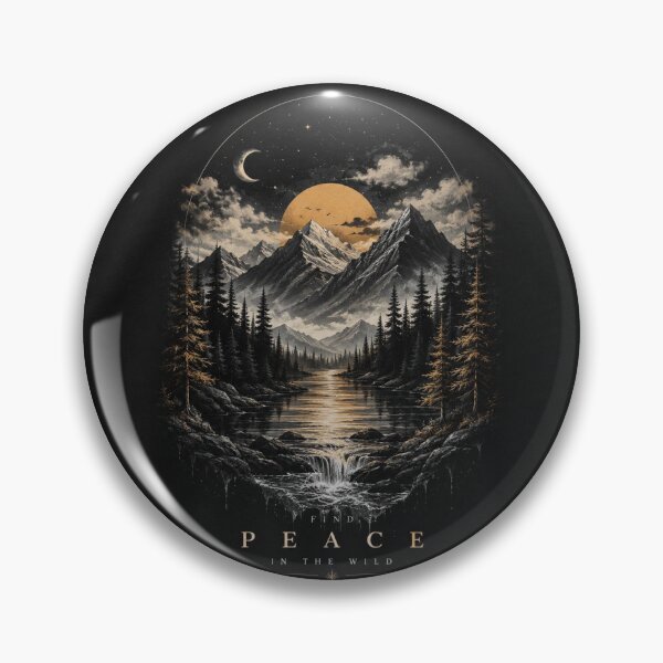 Item preview, Mountain River Nature Sun Landscape designed and sold by DervoTeck2767.
