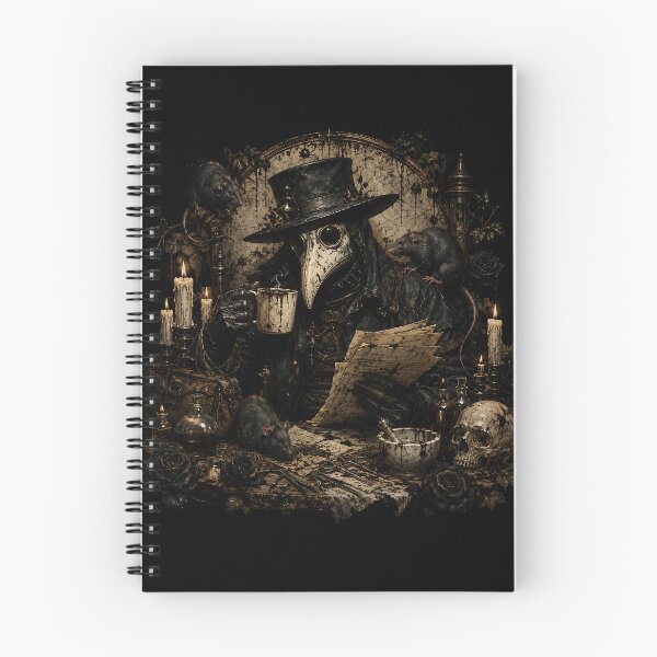 Item preview, Gothic Plague Doctor Study  designed and sold by Funny Vintage Stickers And T-Shirts.