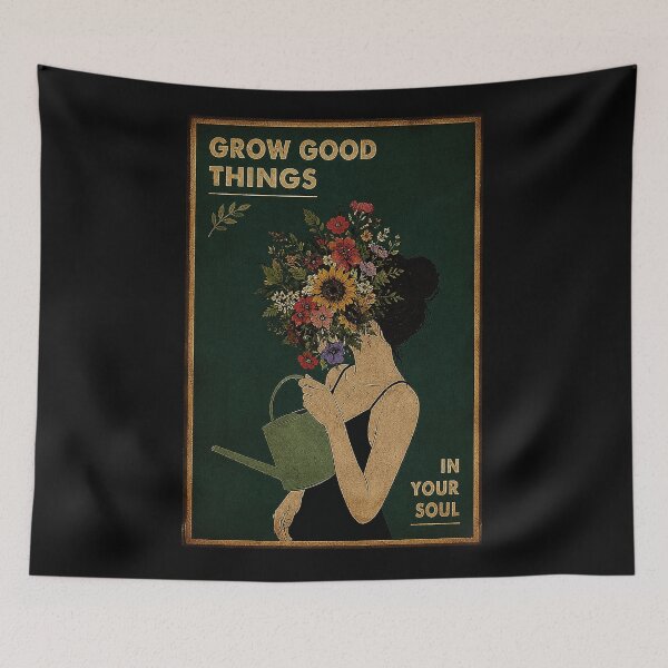 Item preview, Floral Face Woman Illustration With Vintage Botanical Soulful designed and sold by ferminhays.
