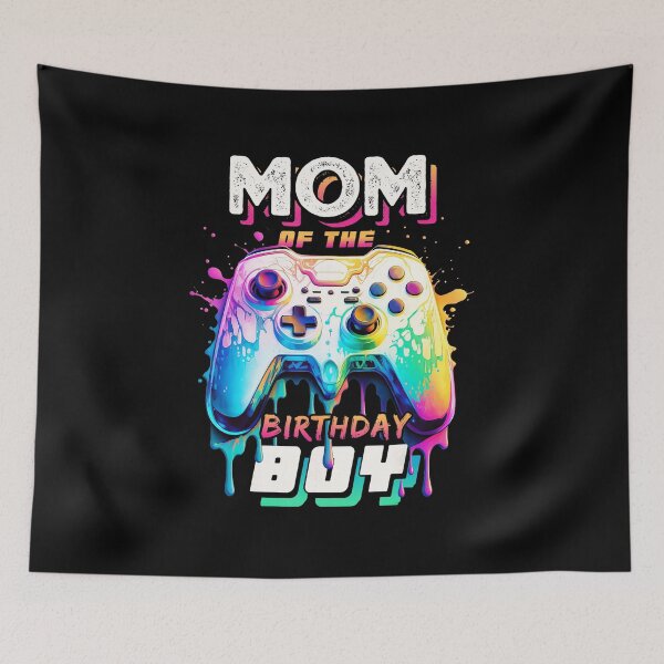 Item preview, Color Splash Gaming Mom Birthday Party Controller Matching Celebration designed and sold by FGTV2021.