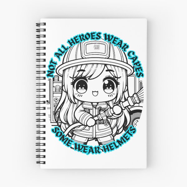 Item preview, Not All Heroes Wear Capes – Kawaii Firefighter Hero designed and sold by AbuCAni Studio .