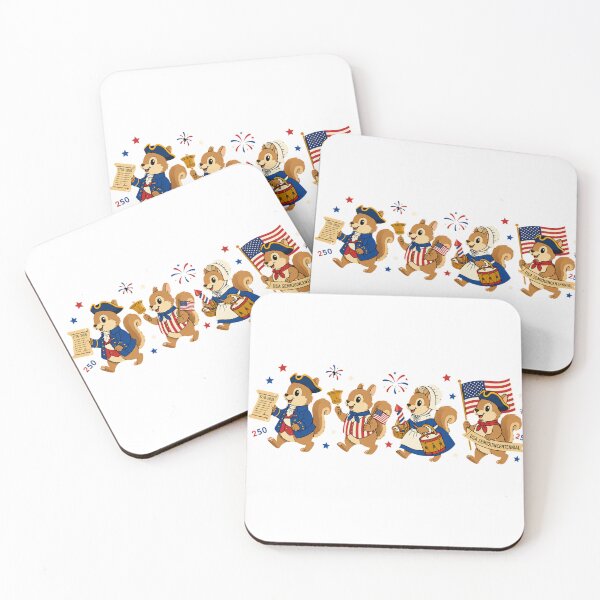 Item preview, USA Semiquincentennial Squirrel Parade designed and sold by PrintanovaDesign.
