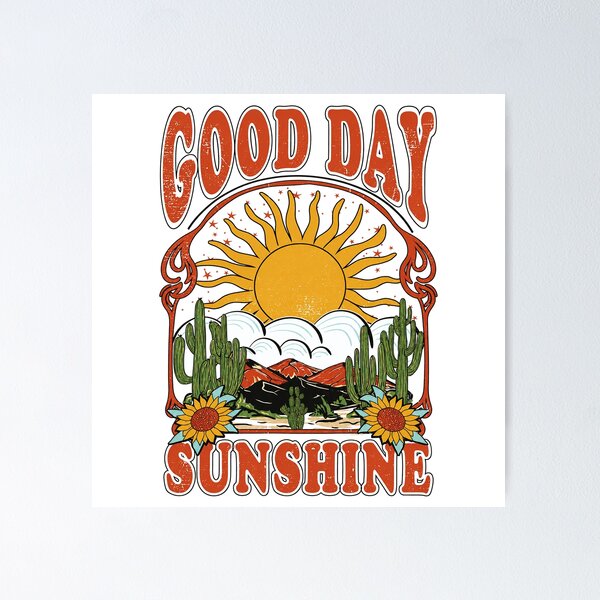 Item preview, Good Day Sunshine Retro Desert Landscape Design designed and sold by tisonhugeszx.