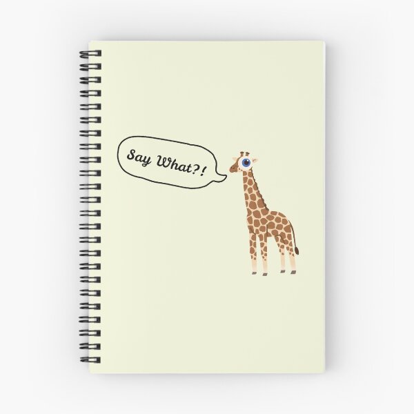 Item preview, Say What Googly Eye Giraffe Stickers Prints Posters Wall Art Magnet Home Coffee Cup Decoration TShirt Stationary Notebook Magnet Hat Kitchen Work School Office Redbubble Shop designed and sold by Saritas Boutique Shop.