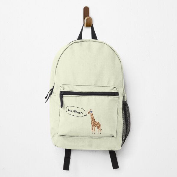 Item preview, Say What Googly Eye Giraffe Stickers Prints Posters Wall Art Magnet Home Coffee Cup Decoration TShirt Stationary Notebook Magnet Hat Kitchen Work School Office Redbubble Shop designed and sold by Saritas Boutique Shop.