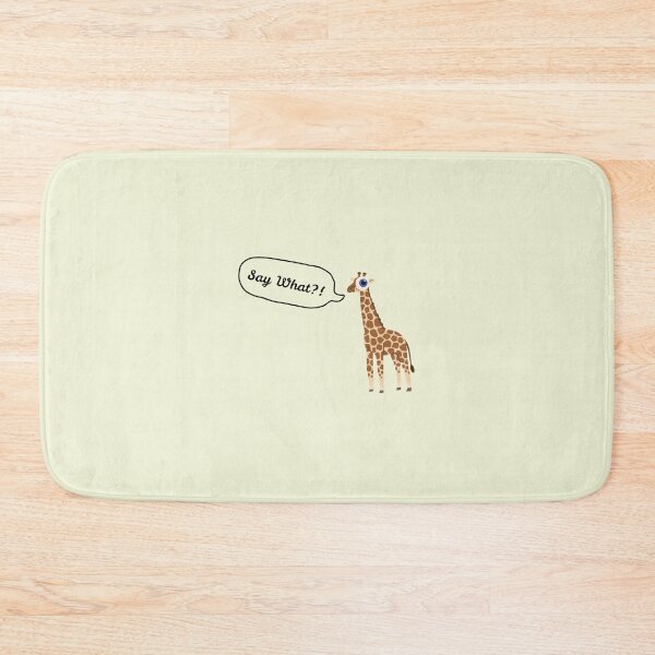 Item preview, Say What Googly Eye Giraffe Stickers Prints Posters Wall Art Magnet Home Coffee Cup Decoration TShirt Stationary Notebook Magnet Hat Kitchen Work School Office Redbubble Shop designed and sold by Saritas Boutique Shop.