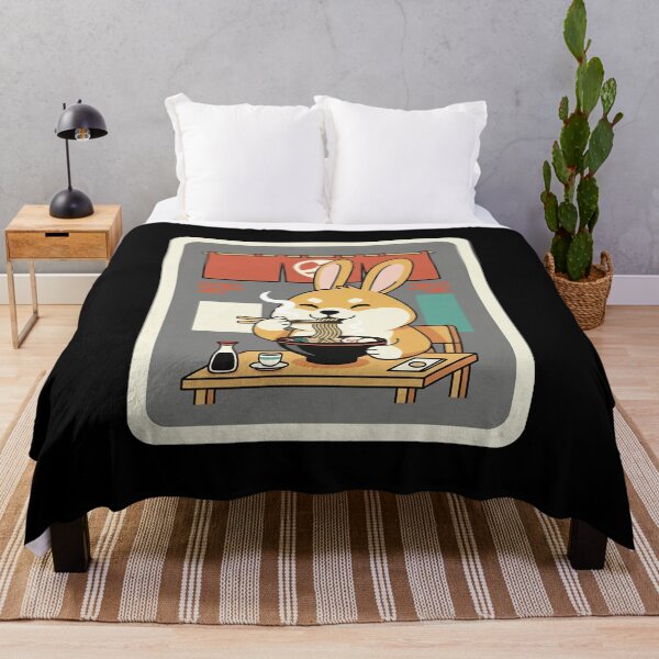 Item preview, Happy Bunny Eating Ramen in Cozy Japanese Noodle Restaurant designed and sold by JordynLadukeg65.