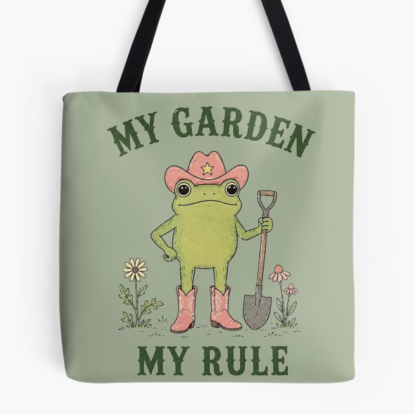 Item preview, Cowboy Frog Gardening My Garden My Rule designed and sold by bosamji.