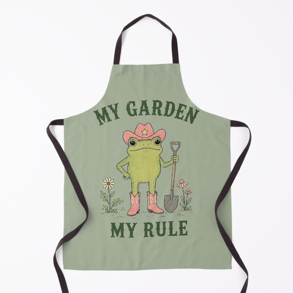 Item preview, Cowboy Frog Gardening My Garden My Rule designed and sold by bosamji.