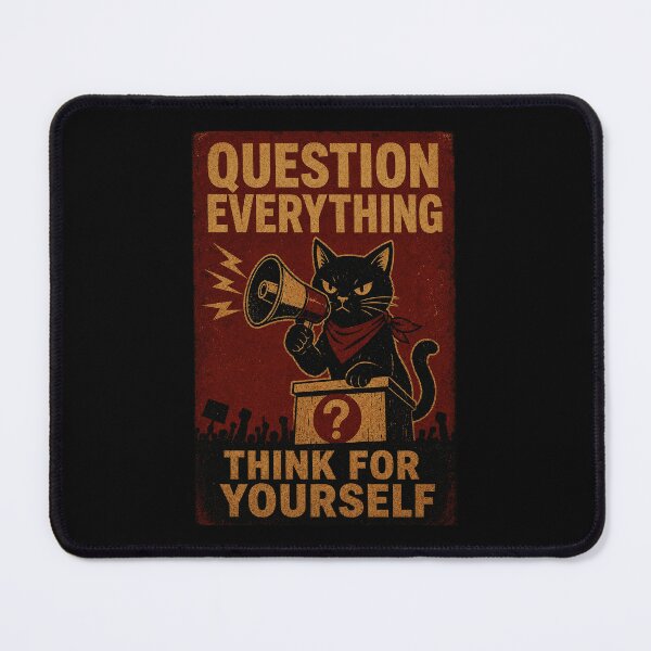Item preview, Vintage Rebel Cat Poster With Loudspeaker And Independent Mindset designed and sold by Modaozushi216.