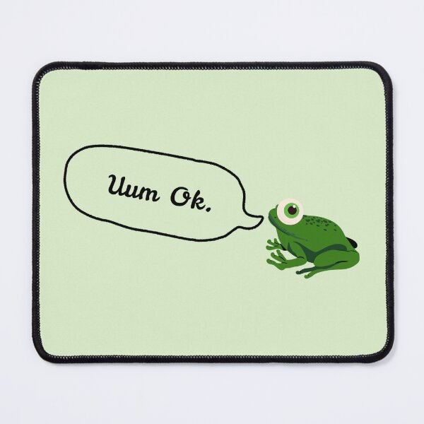 Item preview, Uuum Ok Googly Eye Green Frog Stickers Prints Posters Wall Art Magnet Home Coffee Cup Decoration TShirt Stationary Notebook Magnet Hat Kitchen Work School Office Redbubble Shop designed and sold by Saritas Boutique Shop.