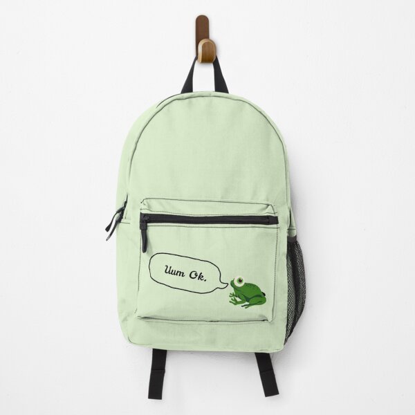 Item preview, Uuum Ok Googly Eye Green Frog Stickers Prints Posters Wall Art Magnet Home Coffee Cup Decoration TShirt Stationary Notebook Magnet Hat Kitchen Work School Office Redbubble Shop designed and sold by Saritas Boutique Shop.