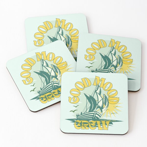 Item preview, Good Mood Crew Vintage Nautical Sailing Ship Art designed and sold by SilverSeaBKK.