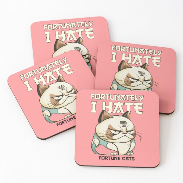 Item preview, Fortunately I Hate Fortune Cats Grumpy Cat Graphic designed and sold by GenZFashion000.
