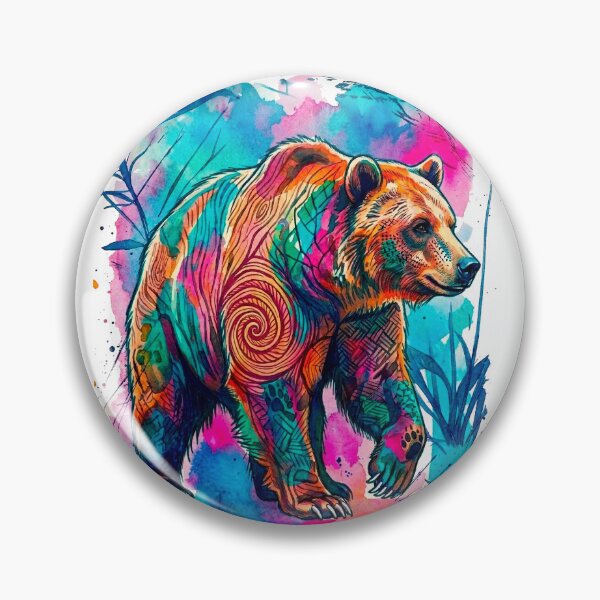 Item preview, Wild Ink Colors Bear designed and sold by etermagico.