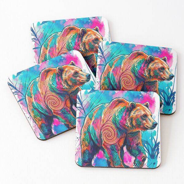 Item preview, Wild Ink Colors Bear designed and sold by etermagico.