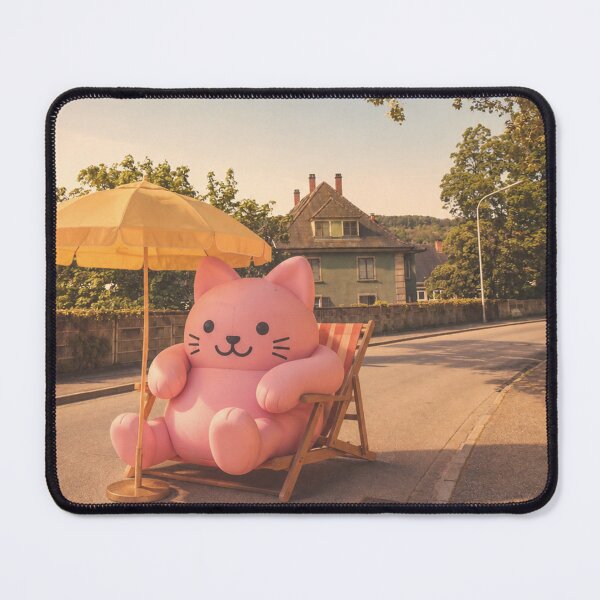 Item preview, Large pink cat blocks sidewalk in Lörrach designed and sold by Mauswohn.