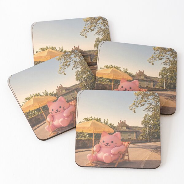 Item preview, Large pink cat blocks sidewalk in Lörrach designed and sold by Mauswohn.
