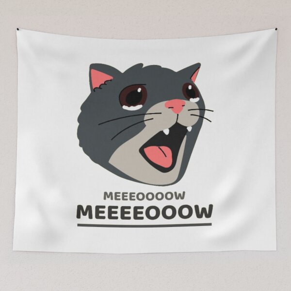 Item preview, Screaming Crying Cat Meme Meow Meow Graphic designed and sold by GenZFashion000.