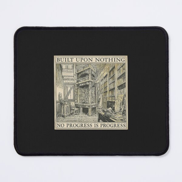 Item preview, Built Upon Nothing Library | Dark Academia Procrastination designed and sold by VENOHA.