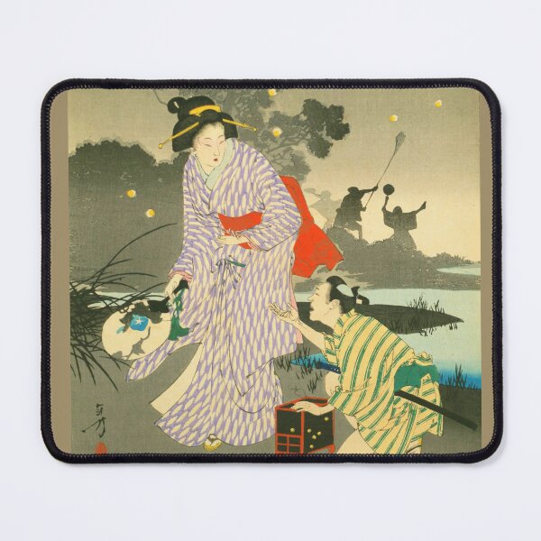 Item preview, Vintage Japanese Ukiyo-e Firefly Catching Art  designed and sold by SakuraMarket26.