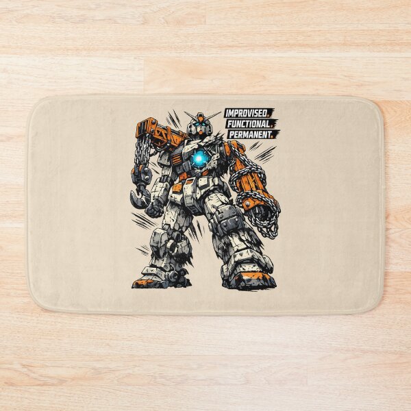Item preview, Improvised. Functional. Permanent. Mecha. designed and sold by KungPowUnicorn.