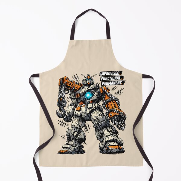 Item preview, Improvised. Functional. Permanent. Mecha. designed and sold by KungPowUnicorn.