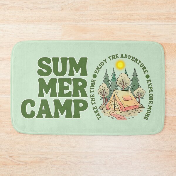 Item preview, Summer Camp Enjoy the Adventure Vintage Wilderness Art designed and sold by SilverSeaBKK.