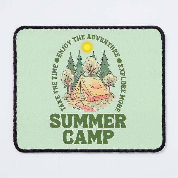 Item preview, Summer Camp Enjoy the Adventure Vintage Wilderness Art designed and sold by SilverSeaBKK.