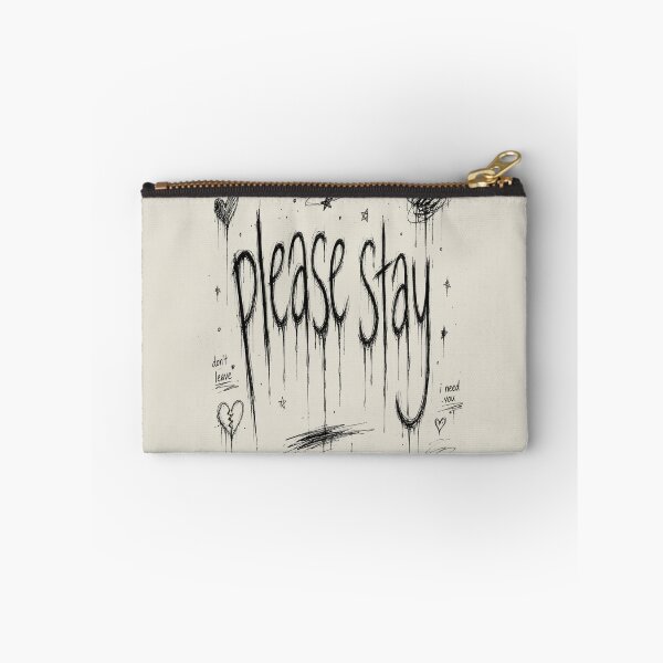 Item preview, Please Stay Sadcore Typography | Emotional Melting Handwritten Design designed and sold by J&J's Creation.