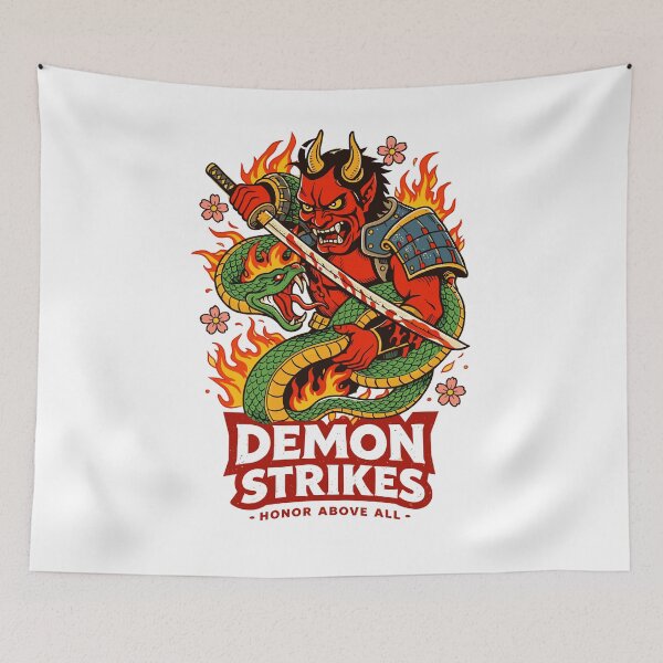 Item preview, Demon Warrior T-Shirt designed and sold by Matinez Pink.