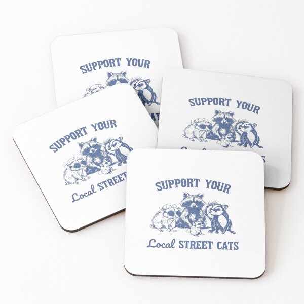 Item preview, Support Your Local Street Cats Funny Raccoon designed and sold by Colorful-Garden.