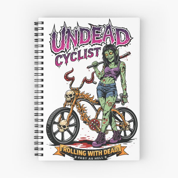 Item preview, Undead Cyclist Zombie Biker T-Shirt designed and sold by Matinez Pink.