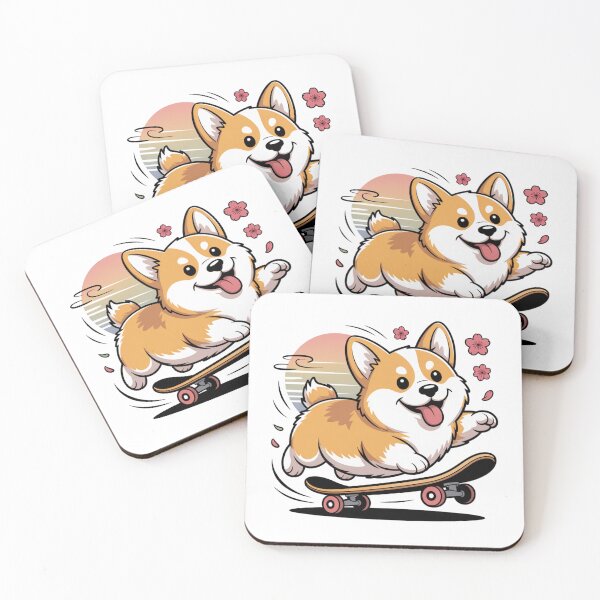 Item preview, Chubby Corgi Skateboarding designed and sold by Peter Stawicki.