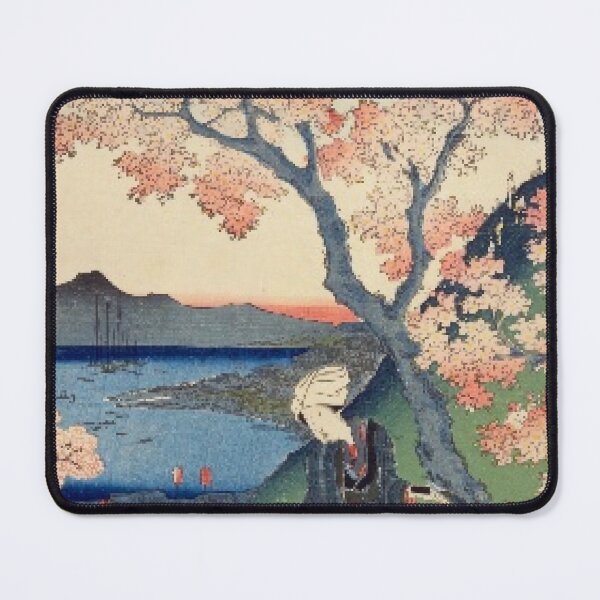 Item preview, Shinagawa Cherry Blossoms – Vintage Ukiyo-e Japanese Spring Landscape designed and sold by vekotpu.