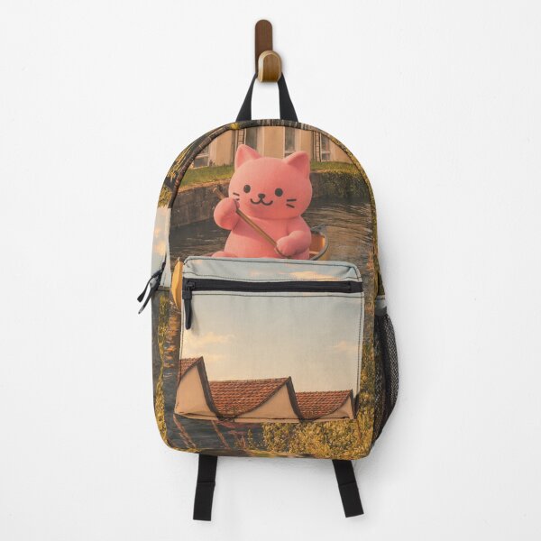 Item preview, Pink cat goes canoeing on the canal designed and sold by Mauswohn.