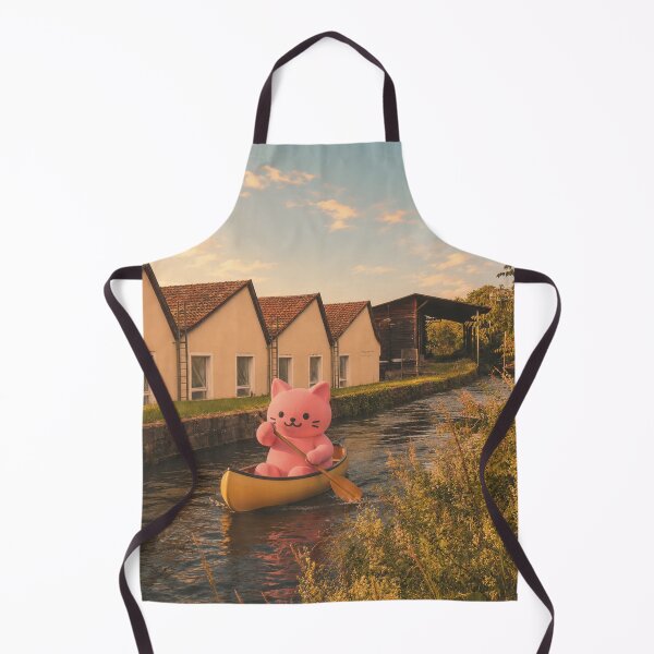 Item preview, Pink cat goes canoeing on the canal designed and sold by Mauswohn.