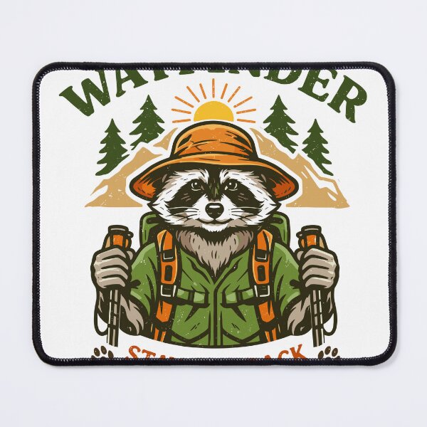 Item preview, Raccoon Hiking Adventure T-Shirt designed and sold by Matinez Pink.