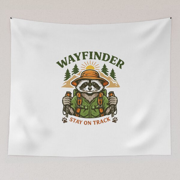 Item preview, Raccoon Hiking Adventure T-Shirt designed and sold by Matinez Pink.