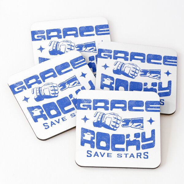 Item preview, Grace Rocky Save Stars Retro Space Typography Design designed and sold by mikemcgrew.